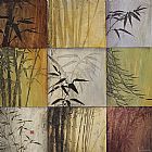 Bamboo Canvas Paintings - Bamboo Nine Patch II